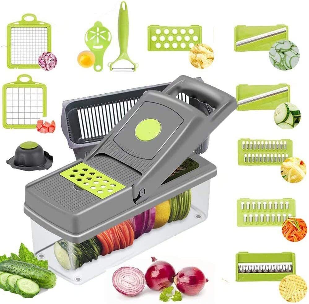 15 In 1 Food Vegetable Slicer Salad Fruit Peeler Cutter Dicer Chopper Kitchen - FREE SHIPPING
