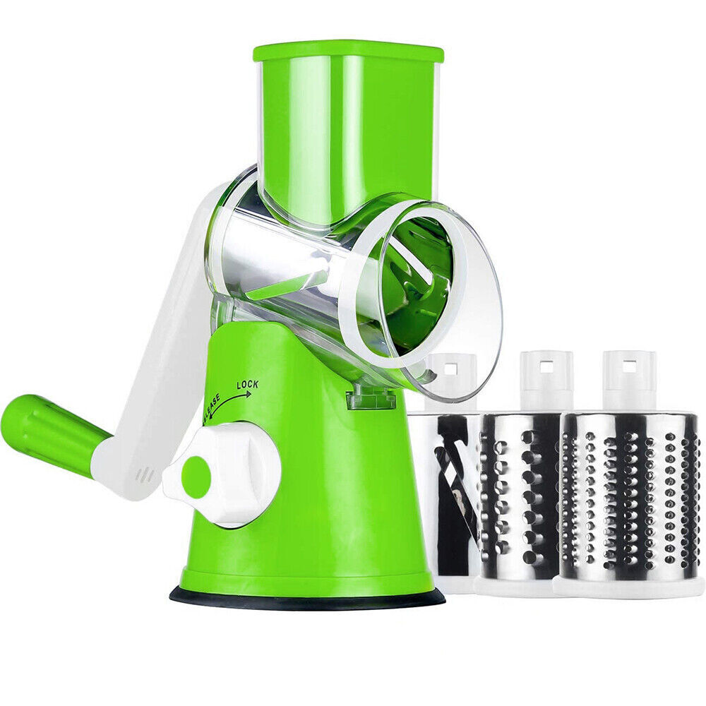 3-in-1 Rotary Food Slicer Chopper Cheese Grater Fruit Vegetable Shredder Cutter - FREE SHIPPING