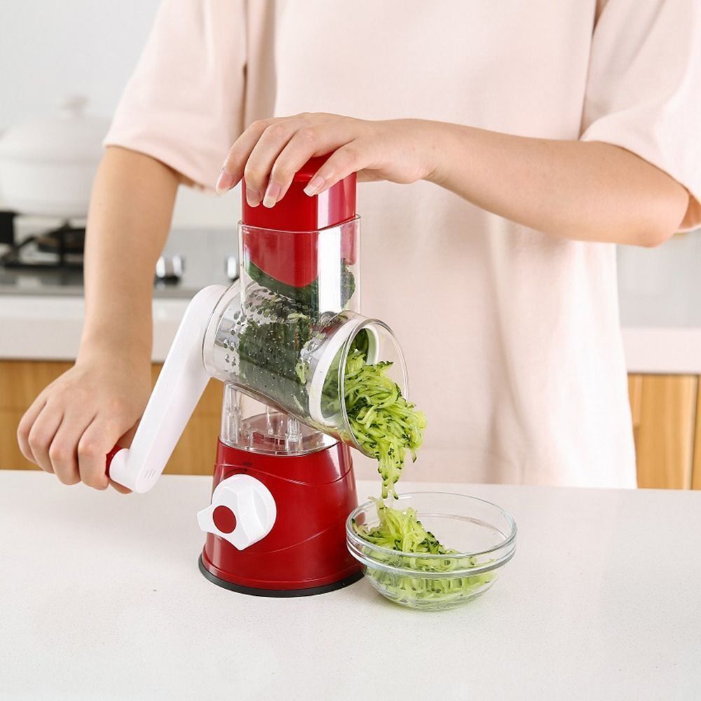 3-in-1 Rotary Food Slicer Chopper Cheese Grater Fruit Vegetable Shredder Cutter - FREE SHIPPING